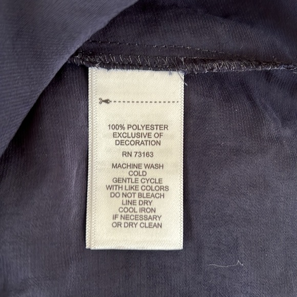 NWT Melissa Paige Dark Blue Blouse Size: S/P - Picture 4 of 4